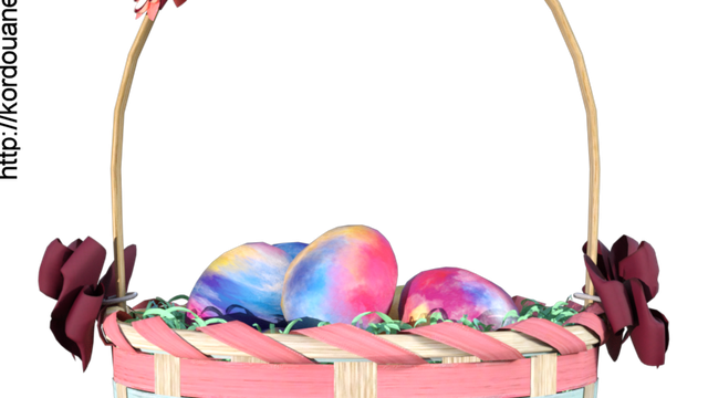 Tube panier d'œufs de pâques (image-render)