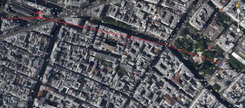 La prison du Temple, la paroisse Saint Nicolas des Champs, Photo Google Earth. (12/2011)