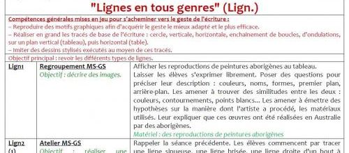 Graphisme n°12 : Lignes en tous genres (MS-GS)