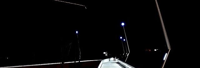 Le Centre Pompidou-Metz mis en scène par la nuit...