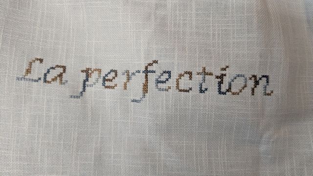 Mini SAL éphémère La perfection