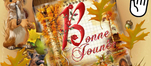AUTOMNE ANIMAUX MAIN FAIT COUCOU