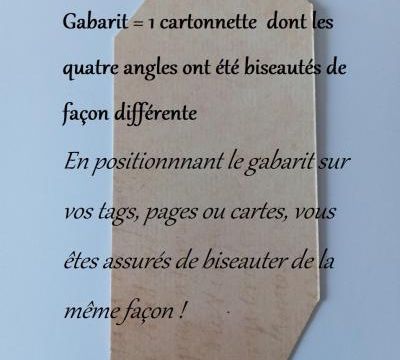 Gabarit pour biseautage 