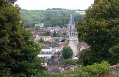 Provins - Le Châtel (4/8) : vue depuis le jardin des Brébans