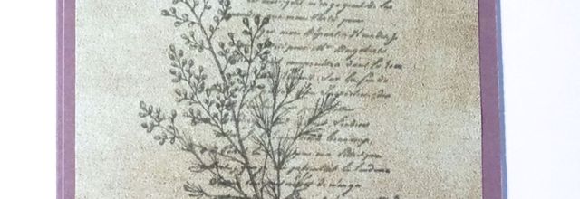 Carte de condoléances .