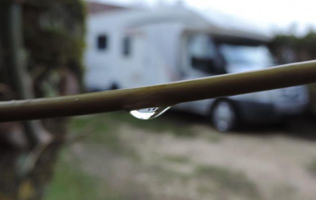 mon camping-car dans une goutte