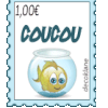 Coucou, Hello, les timbres