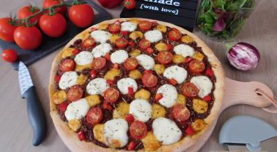 Pizza bolognaise végétale