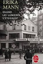 Erika Mann, Quand les lumières s'éteignent, Le livre de poche