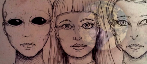 DESSINS DE VISAGES EXTRATERRESTRE A PARTIR DE VRAIS TÉMOIGNAGES
