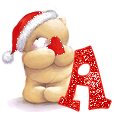 alphabet ourson de Noël