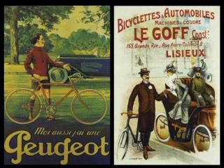 Vieilles affiches publicitaires de vélos : 