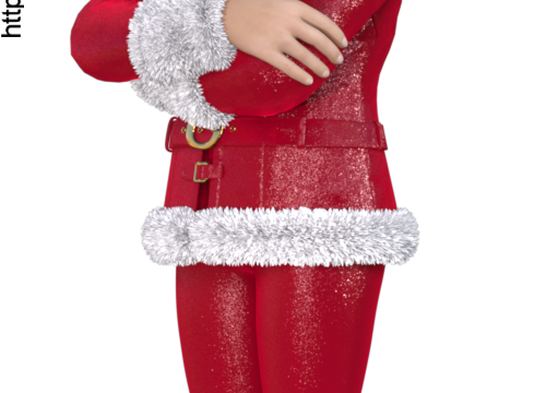 Image personnage virtuel de Noël (png)