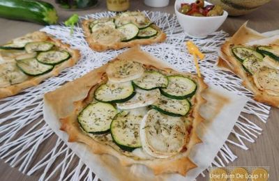 Tarte fine courgette & chèvre