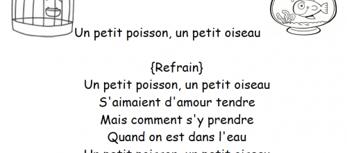 Un petit poisson, un petit oiseau
