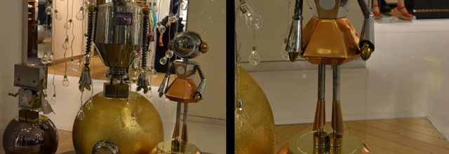 Les vitrines de Noël 2015 des Galeries Lafayette : Léon, le petit robot 