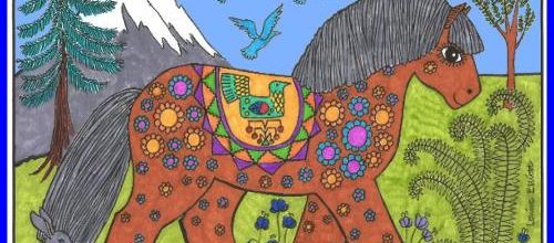 Un tigre et un cheval