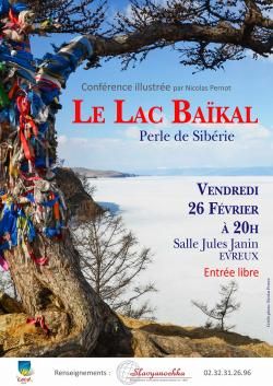Conférence "Lac Baïkal" Vendredi 26 Février 2016 à 20h (Salle Jules Janin)