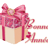 Carte de fin d' année, nouvel an, voeux,signature,blinkie