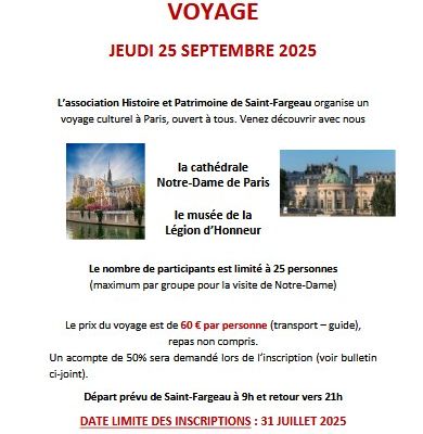 Sortie culturelle à Paris