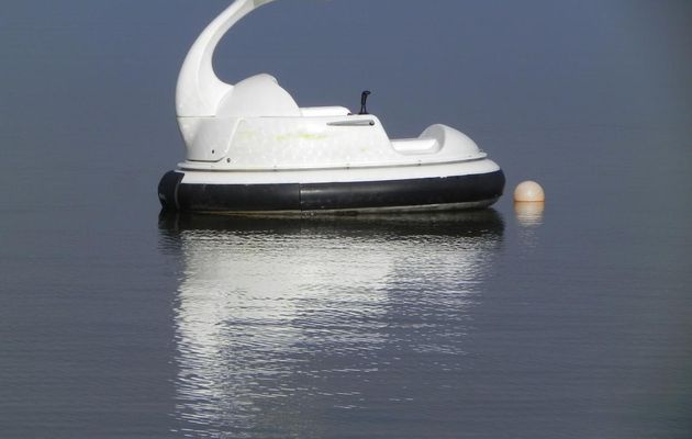 reflets des pédalos à moteurs 