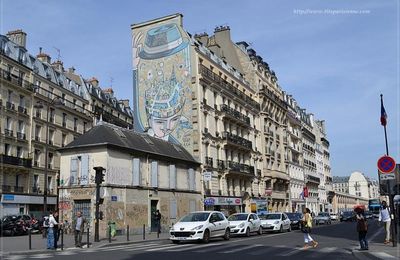 Fresque murale "Paris dans la tête" de François Boisrond