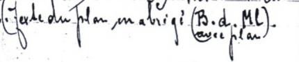 Les initiales retranscrites sur le contrat de 1925.