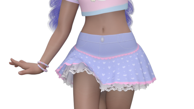 Tube de fille Toon (render-image)