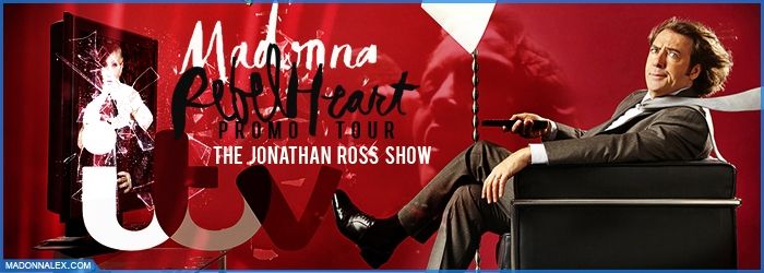 Madonna chantera 2 nouveaux titres au Jonathan Ross Show sur ITV