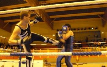 le club Espérance Savate en démonstration lors du gala de Catch 16/01/2009