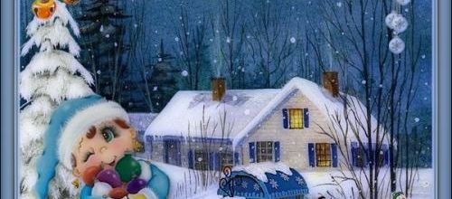 Hiver bleu .