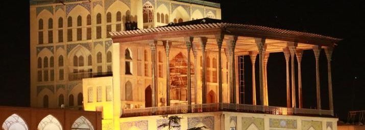 La place Naghsh-e Jahan by night, Ispahan