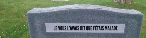 Vous ne vouliez rien savoir ... (dans la série "EPITAPHES")