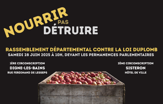 Rassemblement Nourrir pas détruire, 28 juin