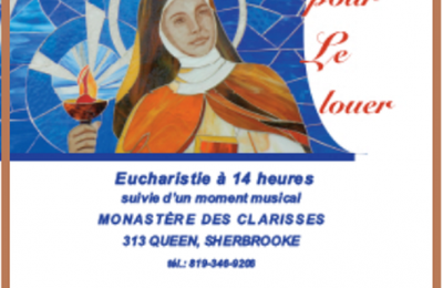 INVITATION - FÊTE DE SAINTE CLAIRE D'ASSISE