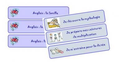 Etiquettes objectifs du jour