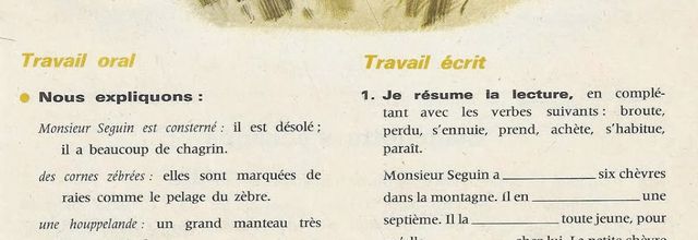 La chèvre de Monsieur Seguin (Alphonse Daudet)