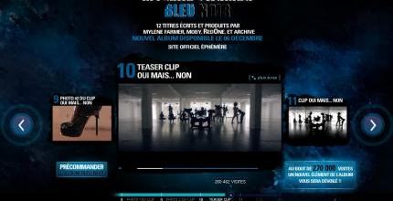 Le site éphémère de Mylène Farmer