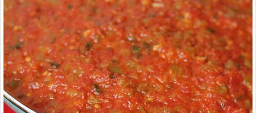 'Choukchouka' [Confit de poivrons et de tomates au paprika]