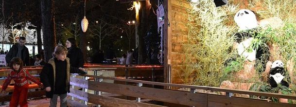 Patinoire des 5 continents sur les Champs-Elysées