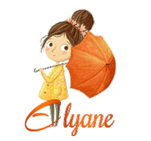 646 - Parapluie - jour de pluie, signature, gif blinkie