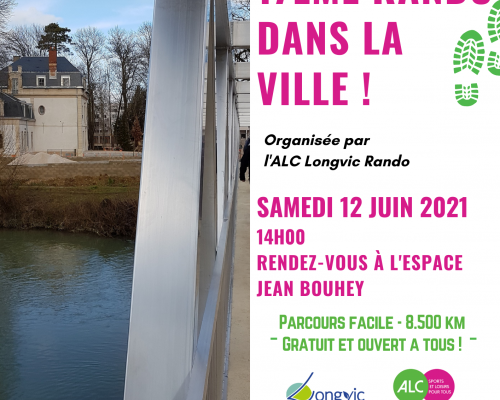 "17ème Rando dans la Ville" - Samedi 12 juin 2021