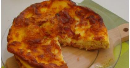 QUICHE SANS PÂTE AU REBLOCHON