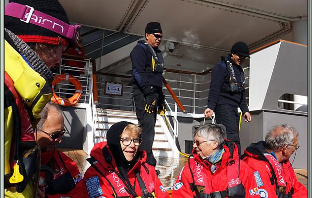 De retour en Zodiac vers le navire pour rembarquer, nous allons bientôt reprendre la navigation vers notre prochaine étape : Ilulissat - Groenland