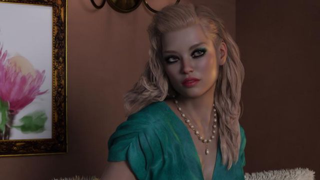 Seule dans la pénombre (Daz Studio)