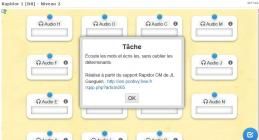 Fiche rapidor CM sur LearningApps