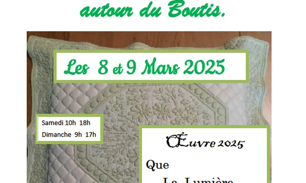 19èmes Rencontres autour du Boutis les 8 et 9 mars 2025