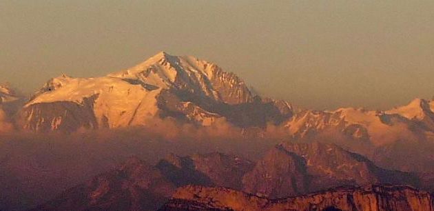 Soleil couchant sur le Mont Blanc - 2