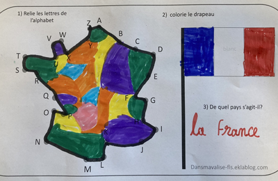 Relier les lettres de l'alphabet (contour de la France)