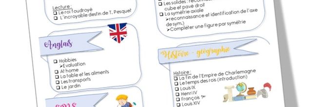 Planification de la période 5